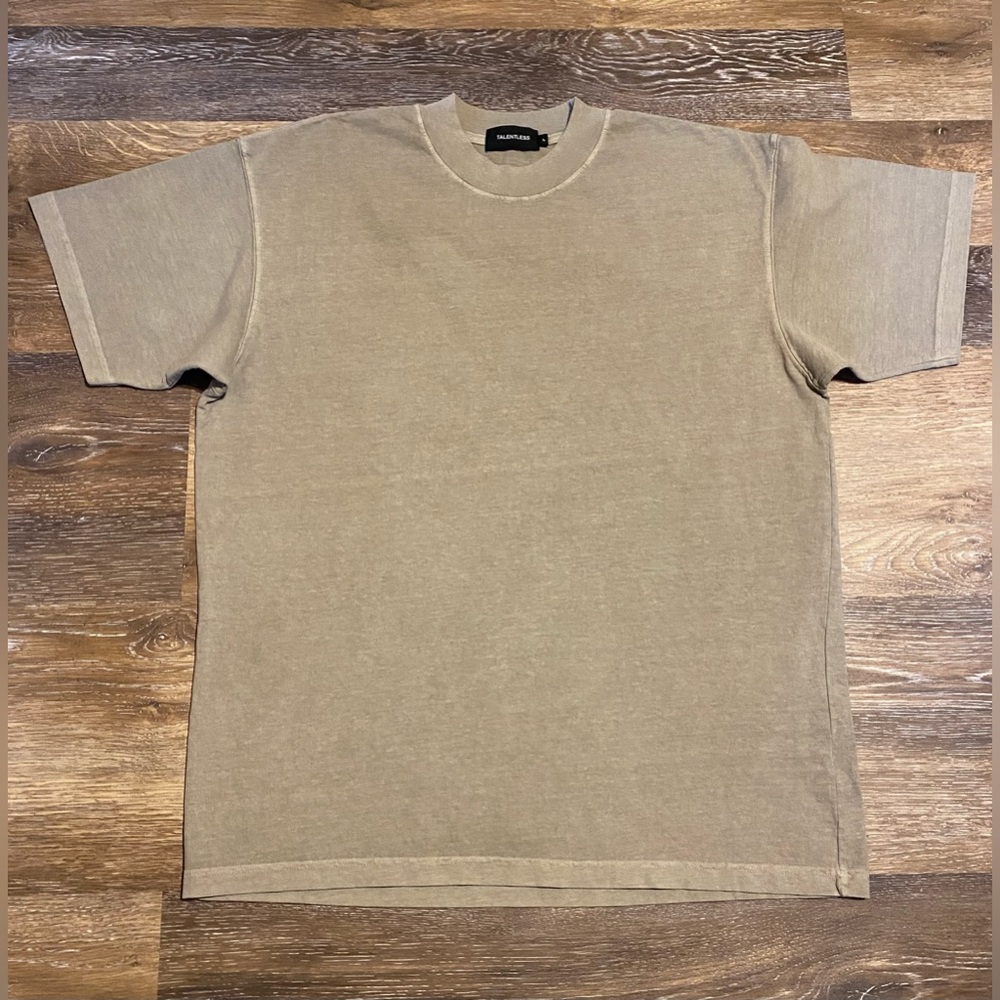 Men's Short Sleeve Beige T-Shirt